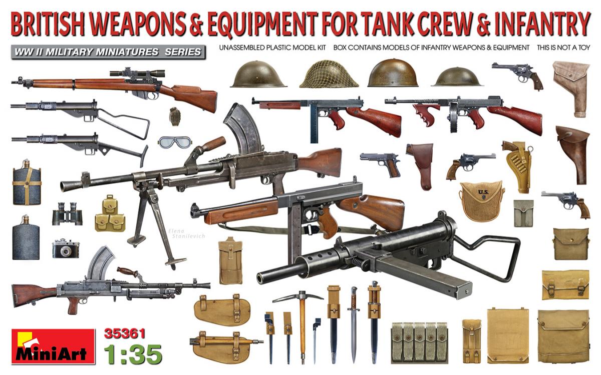 British Weapons & Equipment for Tank Crew & Infantry von Mini Art