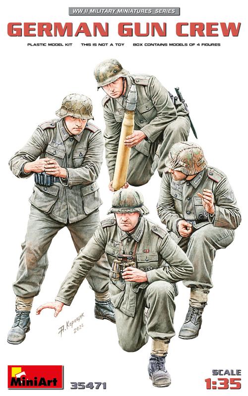 Deutsche Soldaten Einheit - 4 Figuren von Mini Art