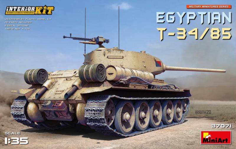 Egyptian T-34-85. Interior Kit von Mini Art