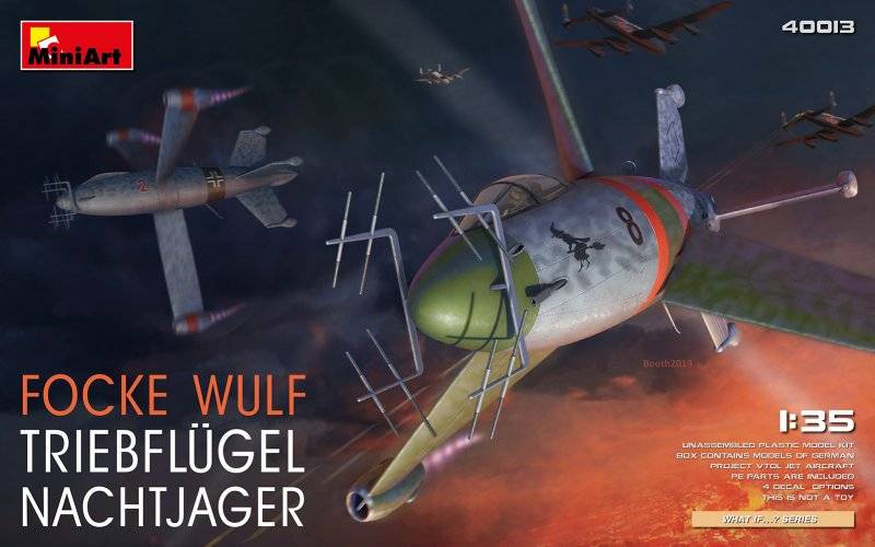 Focke Wulf Triebflügel Nachtjäger von Mini Art