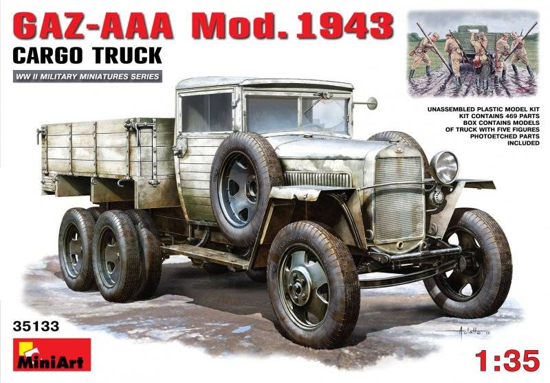 GAZ-AAA. Mod. 1943. Cargo Truck von Mini Art