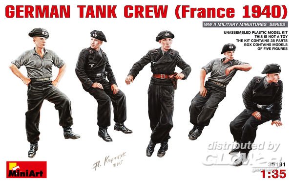 German Tank Crew (France 1940) von Mini Art