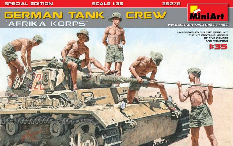 German Tank Crew Afrika Korps - Special Edition von Mini Art