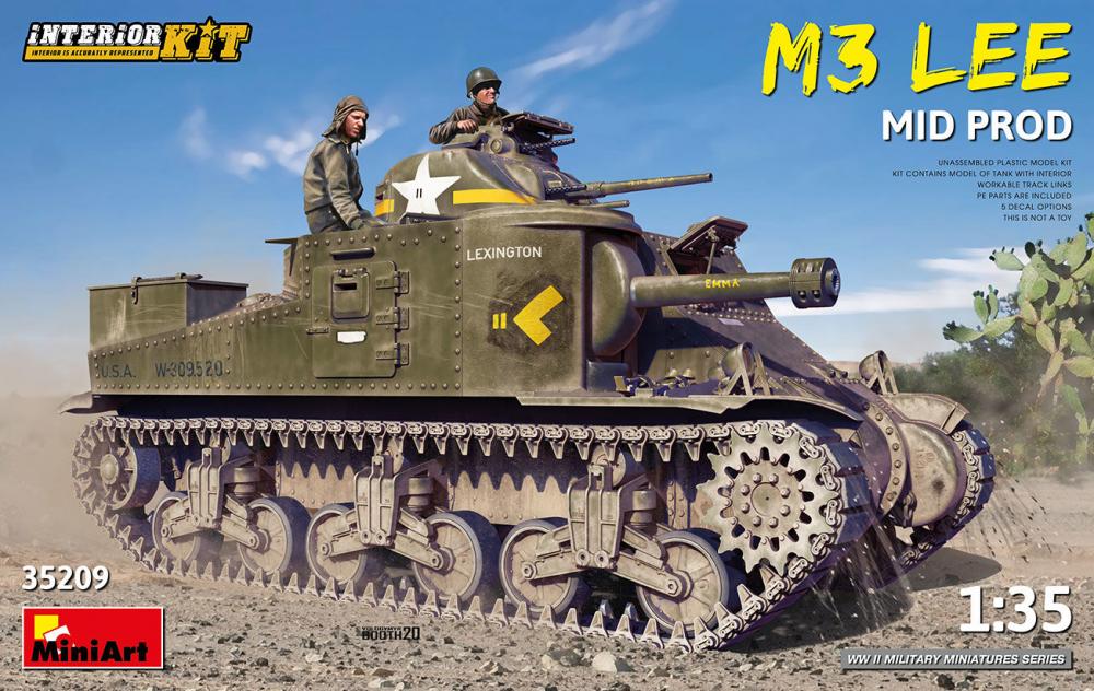 M3 Lee Mid Production - Interior Kit von Mini Art