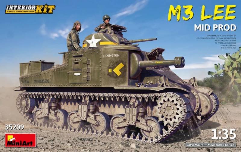 M3 Lee Mid Production - Interior Kit von Mini Art