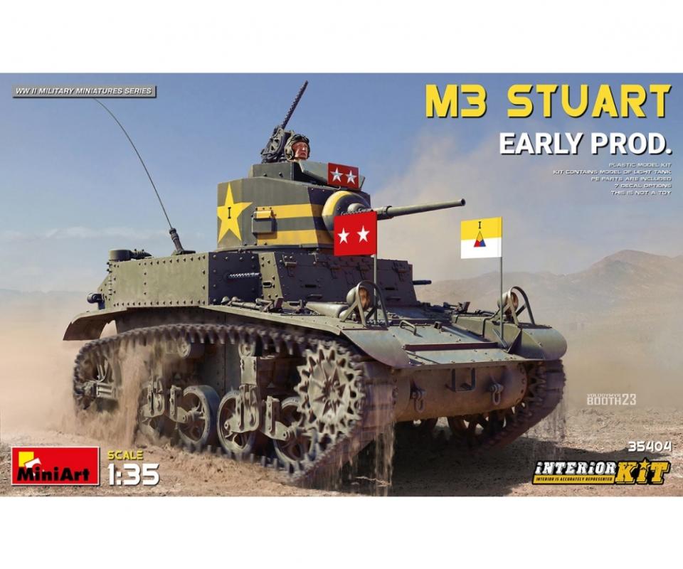 M3 Stuart frühe Produktion - Interior Kit von Mini Art