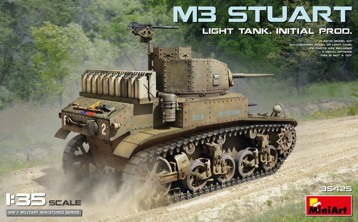 M3 Stuart - leichter Panzer - frühe Produktion von Mini Art