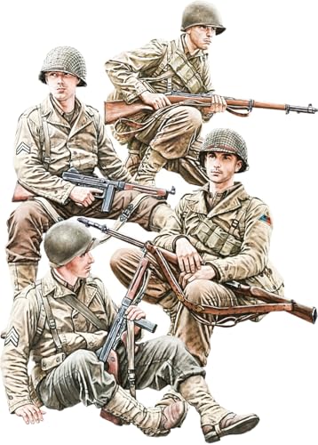 Mini Art 35407 1:35 Figuren Set US Infanterie (4) Set 1 - originalgetreue Nachbildung, Modellbau, Plastik Bausatz, Basteln, Hobby, Kleben, Modellbausatz, Zusammenbauen, unlackiert von Mini Art