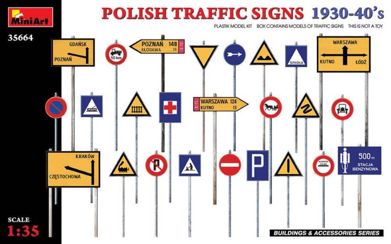 Polish Traffic Signs 1930-40´s von Mini Art