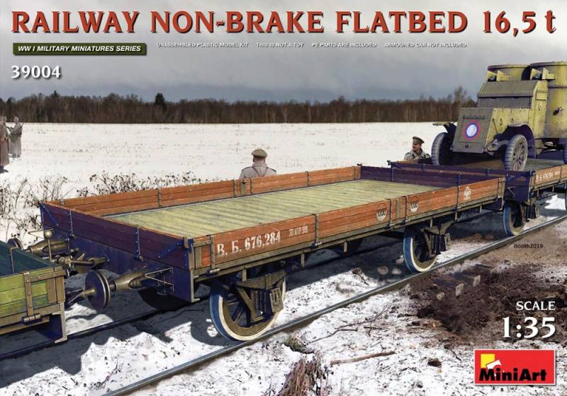 Railway Non-brake Flatbed 16,5 t von Mini Art