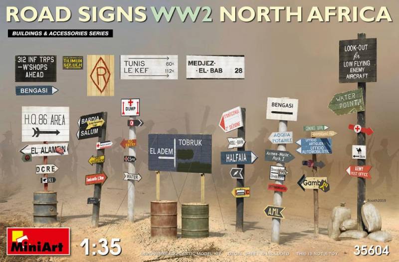 Road Signs WW2 (North Africa) von Mini Art