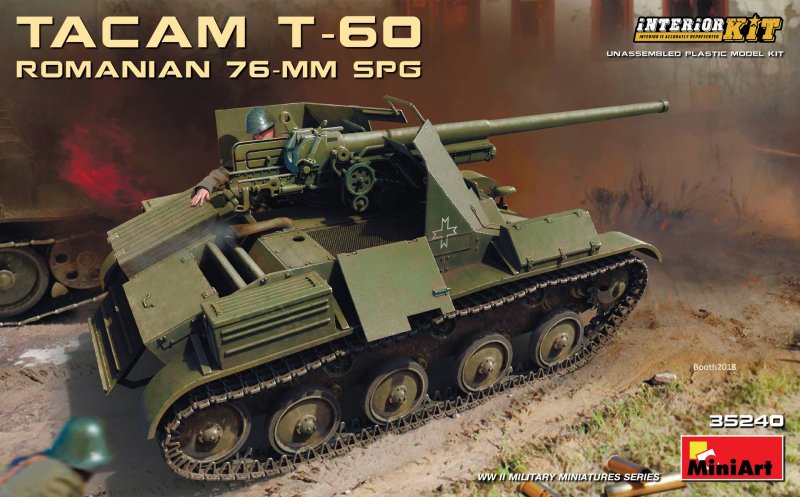 Romanian 76-mm SPG Tacam T-60 Interior Kit von Mini Art