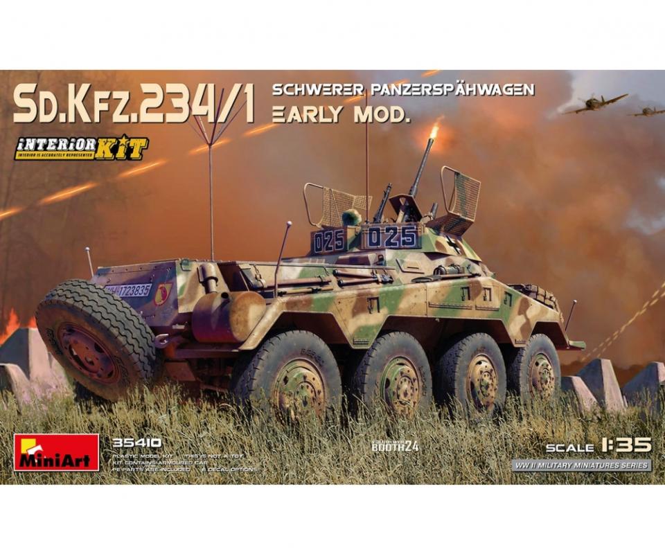 Sd.Kfz 234/1 schwerer Panzerspähwagen (2cm) Early Mod. Interior Kit von Mini Art