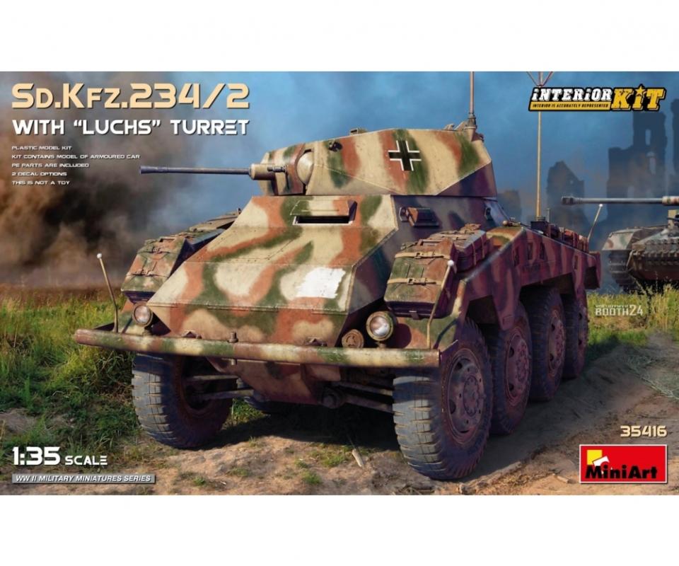 Sd.Kfz.234/2 m. Luchs Turm m. Interior von Mini Art