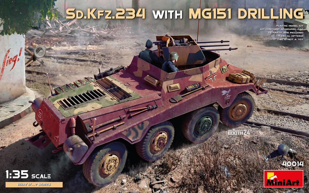 Sd.Kfz.234 mit MG151 Drilling von Mini Art