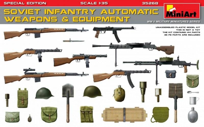 Soviet Infantry Automatic Weapons & Equipment.Special Edition (PE Parts) von Mini Art