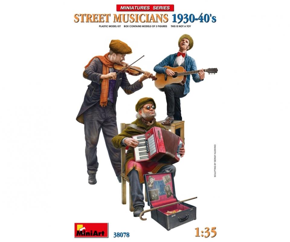 Straßenmusiker 1930-40 (3 Figuren) von Mini Art