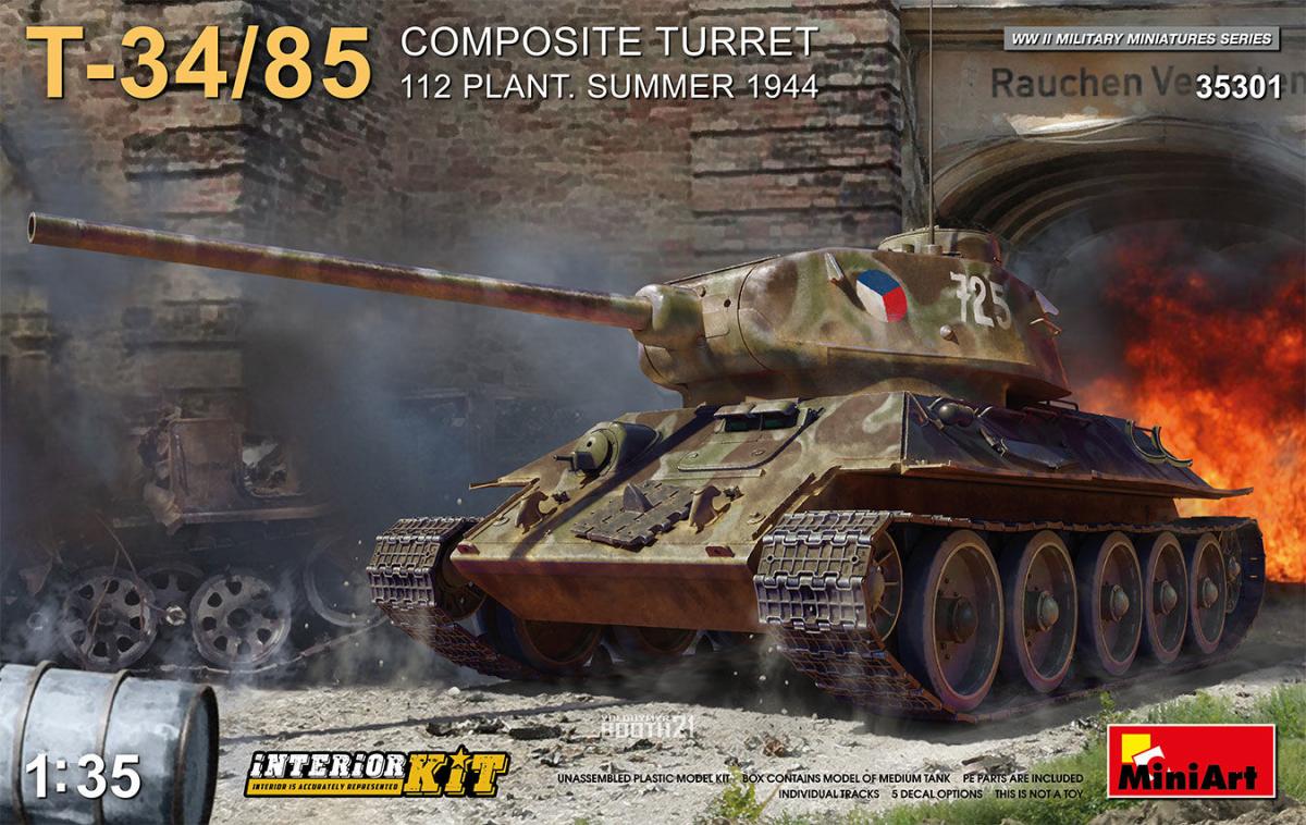 T-34-85 Composite Turret -  112 Plant - Summer 1944 - Interior Kit von Mini Art