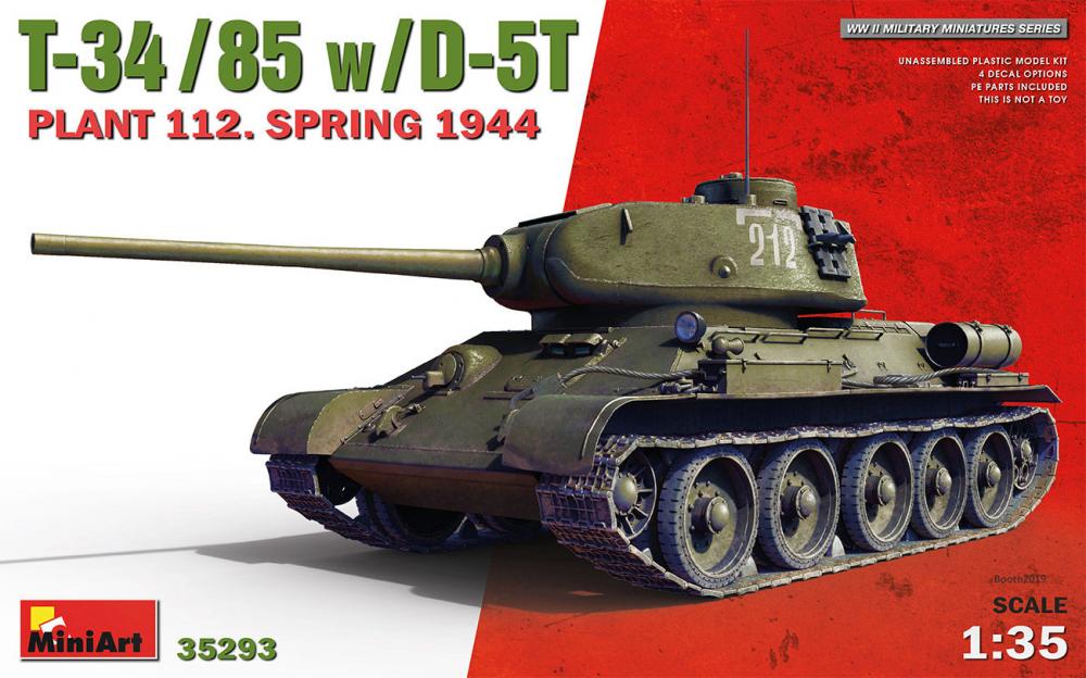 T-34-85 w/D-5T. Plant 112. Spring 1944 von Mini Art