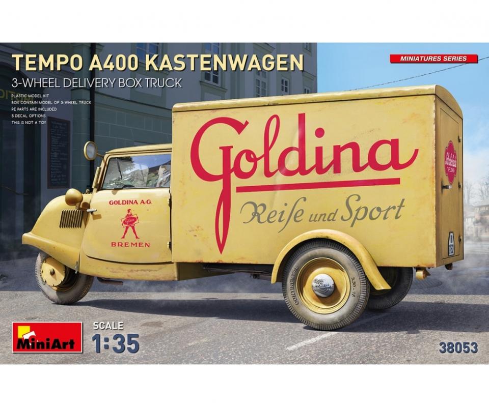 Tempo A400 3 Rad Lieferwagen von Mini Art