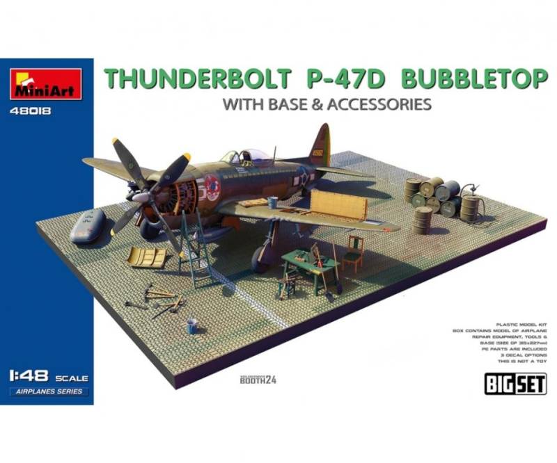 Thunderbolt P-47D Bubbletop - Dioramenset von Mini Art