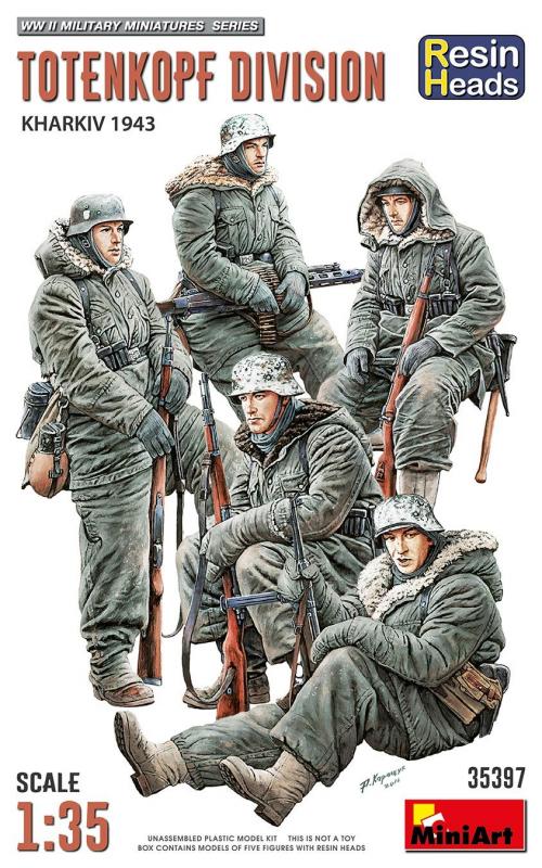 Totenkopf Division Kharkov 1943 - Resin Heads von Mini Art