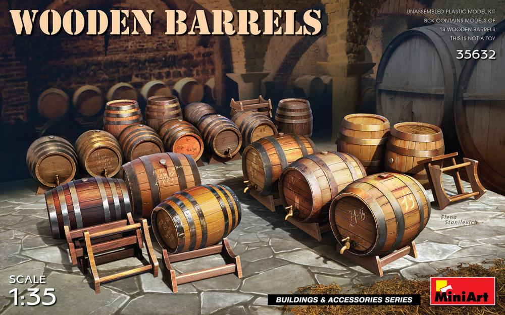 Wooden Barrels von Mini Art