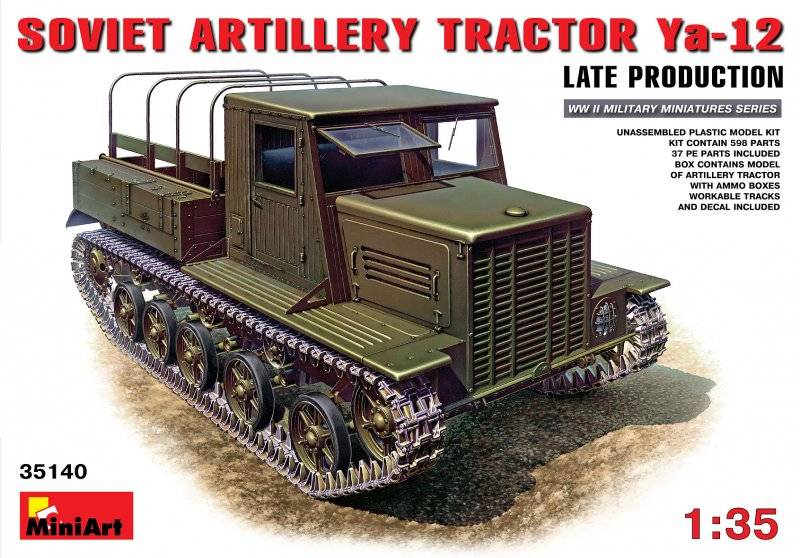 Ya-12 Late Prod. Soviet Artil. Tractor von Mini Art