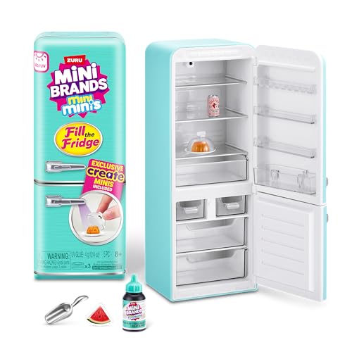 Mini Brands Fill The Fridge Spielset mit UV-Licht von ZURU, zum Sammeln, DIY, Harz zum Spielen, Exklusives Rezept, Nicht zum Verzehr geeignet, ab 8 Jahren Mini Brands Fill The Fridge Spielset mit UV-Licht von ZURU, zum Sammeln, DIY, Harz zum Spielen, Exklusives Rezept, Nicht zum Verzehr geeignet, ab 8 Jahren von Mini Brands