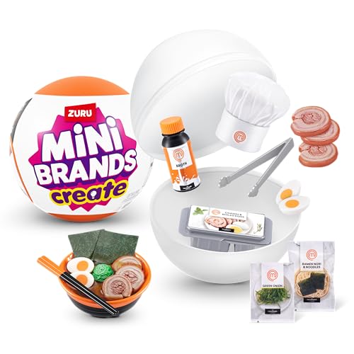 Mini Brands MasterChef Kapsel von ZURU, echte Miniatur MasterChef-Kreationen,Spielzeug, Puppenzubehör, Geschenk, Lebensmittel, Mini-Essen, MasterChef, Kochen, Mini-Zutaten, Make it Mini (Eine Kapsel) von Mini Brands