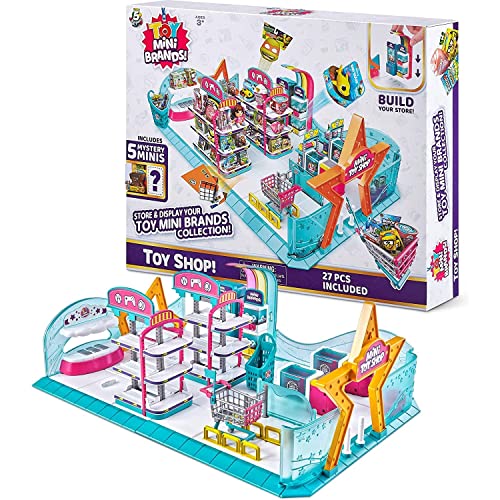 Mini Brands Mini Toy Shop Playset Series 1, Includes 5 Exclusive Mystery Mini Collectibles, Store and Display Collectible Mini Toys von Mini Brands