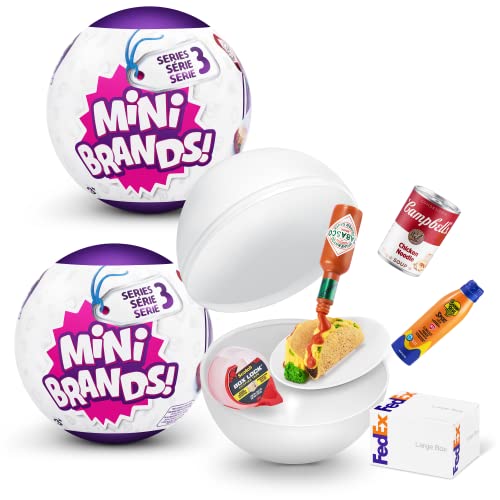 Mini Brands Serie 3 Überraschungskapsel - echte Miniaturmarken, 2er Pack Mini Brands Serie 3 Überraschungskapsel - echte Miniaturmarken, 2er Pack von Mini Brands