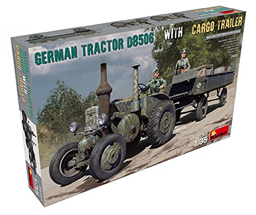 Mini Art 35317 1:35 Dt. Traktor D8506 m.Transportan.(2) - originalgetreue Nachbildung, Modellbau, Plastik Bausatz, Traktor Bausatz, Modellbausatz, 1:35 Traktor von MiniArt