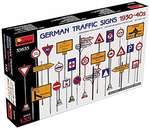 Figur Mignature German Traffic Signs 1930-40s von MiniArt