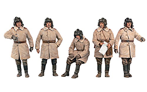 Mini Art 35244 1:35 Figuren Sov. Panzerbes. Winter (5) SE - originalgetreue Nachbildung, Modellbau, Plastik Bausatz, Basteln, Hobby, Kleben, Modellbausatz, Zusammenbauen, unlackiert von MiniArt