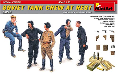 Mini Art 35246 Figur Soviet Tank Crew at Rest.Special Edition, Verschieden von MiniArt