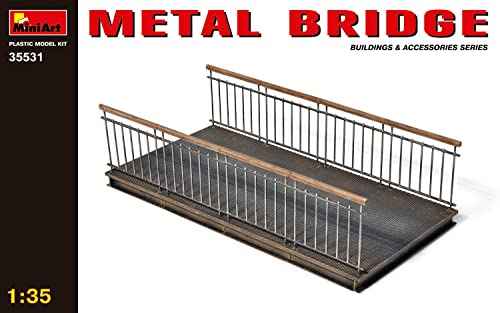 Mini Art 35351 1:35 Metallbrücke - originalgetreue Nachbildung, Modellbau, Plastik Bausatz, Basteln, Hobby, Kleben, Modellbausatz, Zusammenbauen, unlackiert von MiniArt