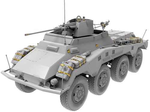 Mini Art 35431 1:35 Dt. Sd.Kfz.234/3 2cm Lafette 38 - originalgetreue Nachbildung, Modellbau, Plastik Bausatz, Basteln, Hobby, Kleben, Modellbausatz, Zusammenbauen von MiniArt