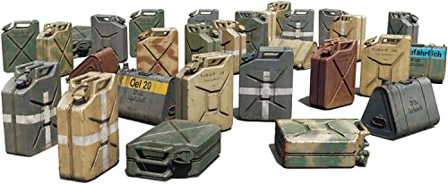 Mini Art 49004 1:48 WW2 Dt. Kraftstoffkanister (28) - originalgetreue Nachbildung, Modellbau, Plastik Bausatz, Basteln, Hobby, Kleben, Modellbausatz, Zusammenbauen, unlackiert von MiniArt