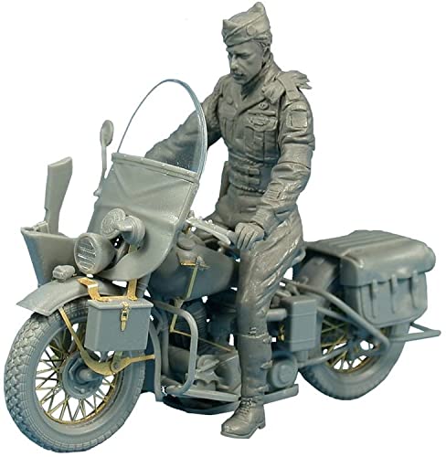 Mini Art MiniArt 35168 US Polizei mit Motorrad (1) -originalgetreue Nachbildung, Modellbau, Plastik, Modellbausatz, Militär Bausatz, 1:35 Plastikbausatz von MiniArt