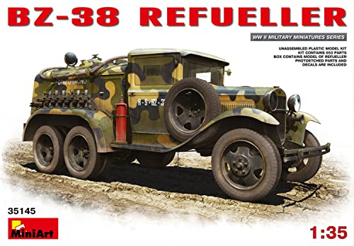 Mini Art 35145 1:35 BZ-38 Tankwagen - originalgetreue Nachbildung, Modellbau, Plastik Bausatz, Basteln, Hobby, Kleben, Modellbausatz, Zusammenbauen, unlackiert von MiniArt