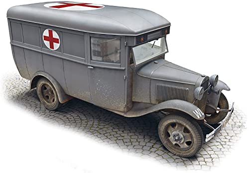 MiniArt 35160 - Modellbausatz GAZ-03-30 Ambulance, Grau von MiniArt