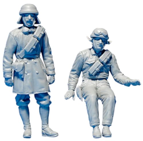 MiniArt 35500 1:35 Figuren Set Ital. Panzerbes. (5) R.He. - originalgetreue Nachbildung, Modellbau, Plastik Bausatz, Basteln, Hobby, Kleben, Modellbausatz, Zusammenbauen von MiniArt