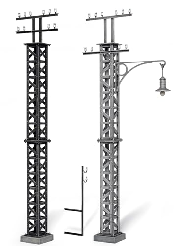 Mini Art 35529 1:35 Telegraphenmasten Metall - originalgetreue Nachbildung, Modellbau, Plastik Bausatz, Basteln, Hobby, Kleben, Modellbausatz, Zusammenbauen, unlackiert, Grau von MiniArt