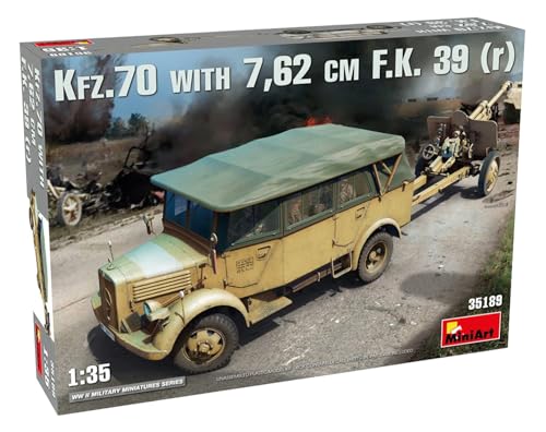 MiniArt MIN35189 Modellbausatz Kfz.70 & 7,62 cm F.K. 39(r) von MiniArt