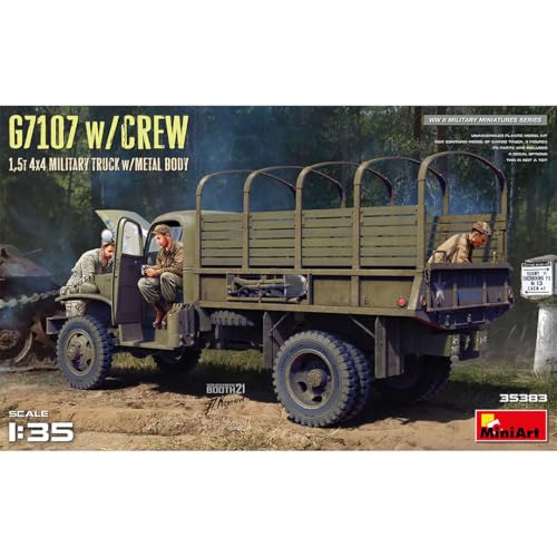 MiniArt MIN35383 1:35-G7107 w/Crew 4x4 Cargo Truck mit Metallkörper, geformte Farbe von MiniArt