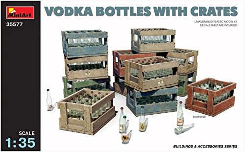 MiniArt MIN35577 35577 Vodka Bottles with Crates Modellbauzubehör, verschieden von MiniArt