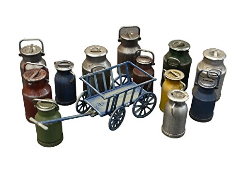 MiniArt MIN35580 35580 Milk Cans with Small Cart Modellbauzubehör, verschieden von MiniArt