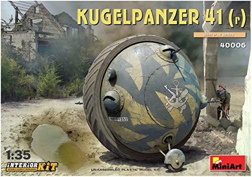 MiniArt MIN40006 40006 Kugelpanzer 41(r) Interior Kit Modellbausatz, grau von MiniArt