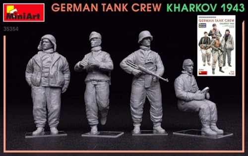 MiniArt MONTAGEKIT KOMPATIBEL MIT German Tank Crew KHARKOV 1943 Resin Heads KIT 1:35 MIN35354 von MiniArt